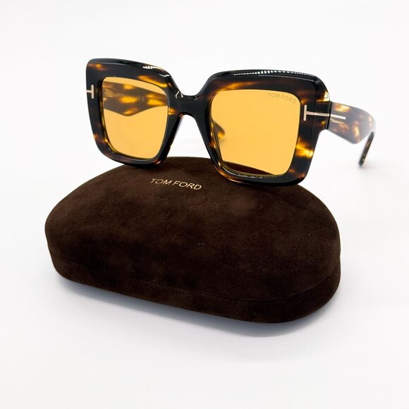 NEW TOM FORD TF1157 52E SUNGLASSES FT1157/S 52E WOMEN HAVANA EYEWEAR - Picture 1 of 10